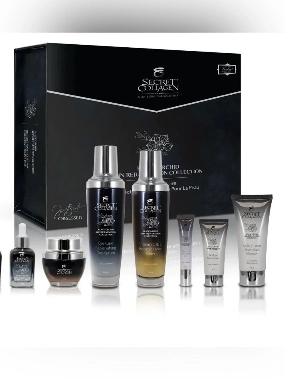 Black Orchid Skin Rejuvenation Serum Set - Black